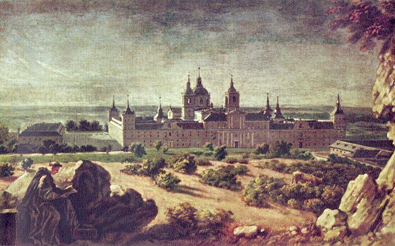 Michel-Ange Houasse Blick auf das Kloster Escorial china oil painting image